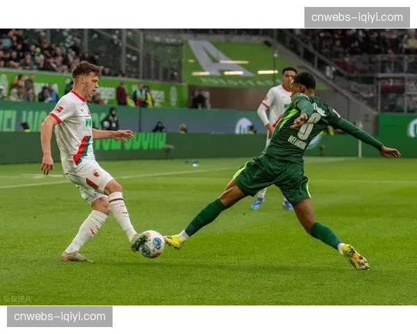 奥格斯堡0-0沃尔夫斯堡，全场最佳机会来自一次快速反击形成三打二